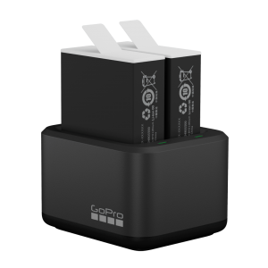 gopro Cargador de batería dual y baterías Enduro